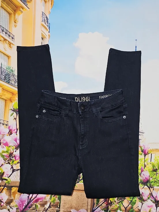 DL1961 Farrow Skinny Jeans Dark Navy Size 25 - Picture 2 of 6